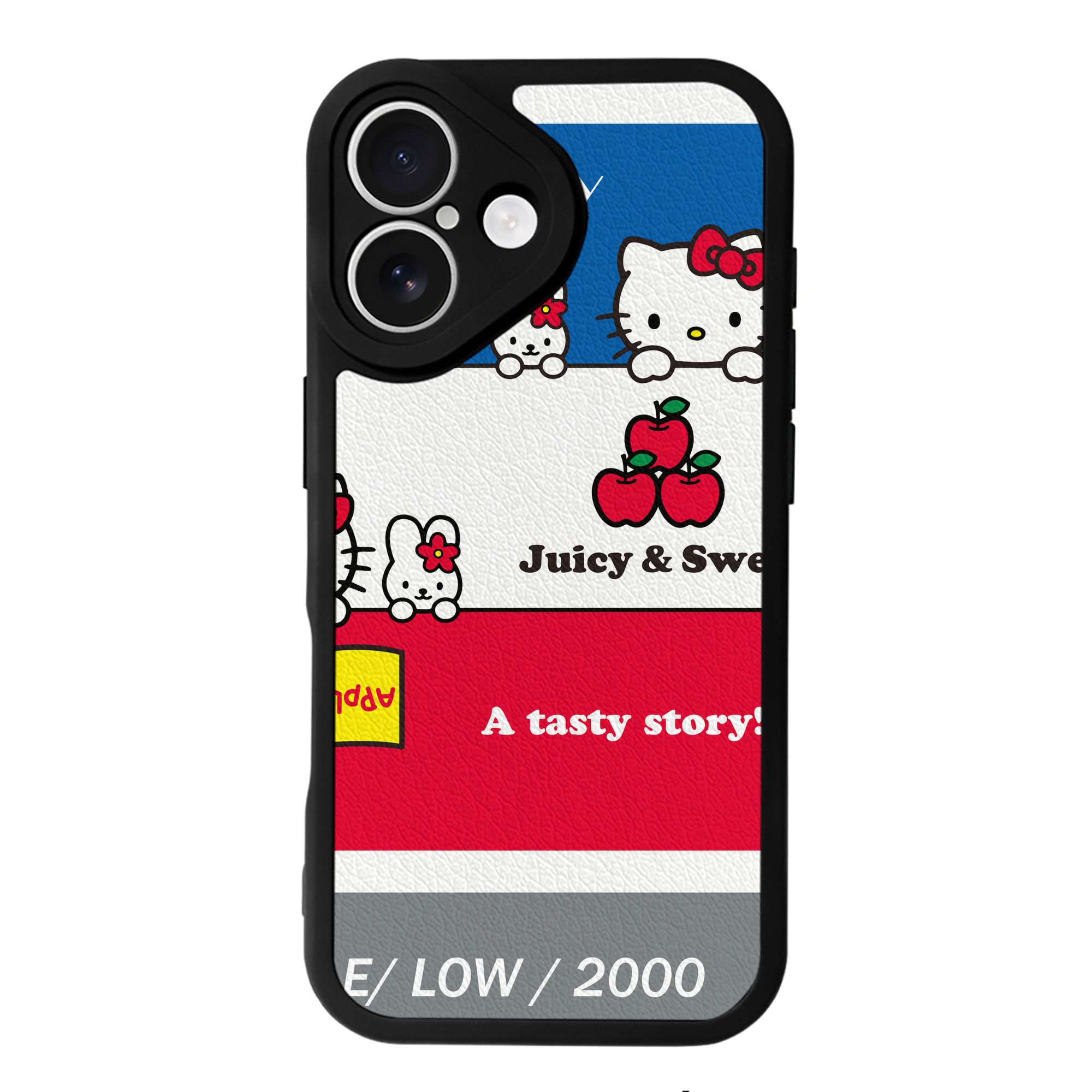 （画像用） Hello Kitty ハローキティ 【iPhone 16シリーズ対応】シリコンスマホケース（レザー調） 材質：シリコン